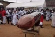 Casket of a dead Woman Buried In Penis-Like Casket